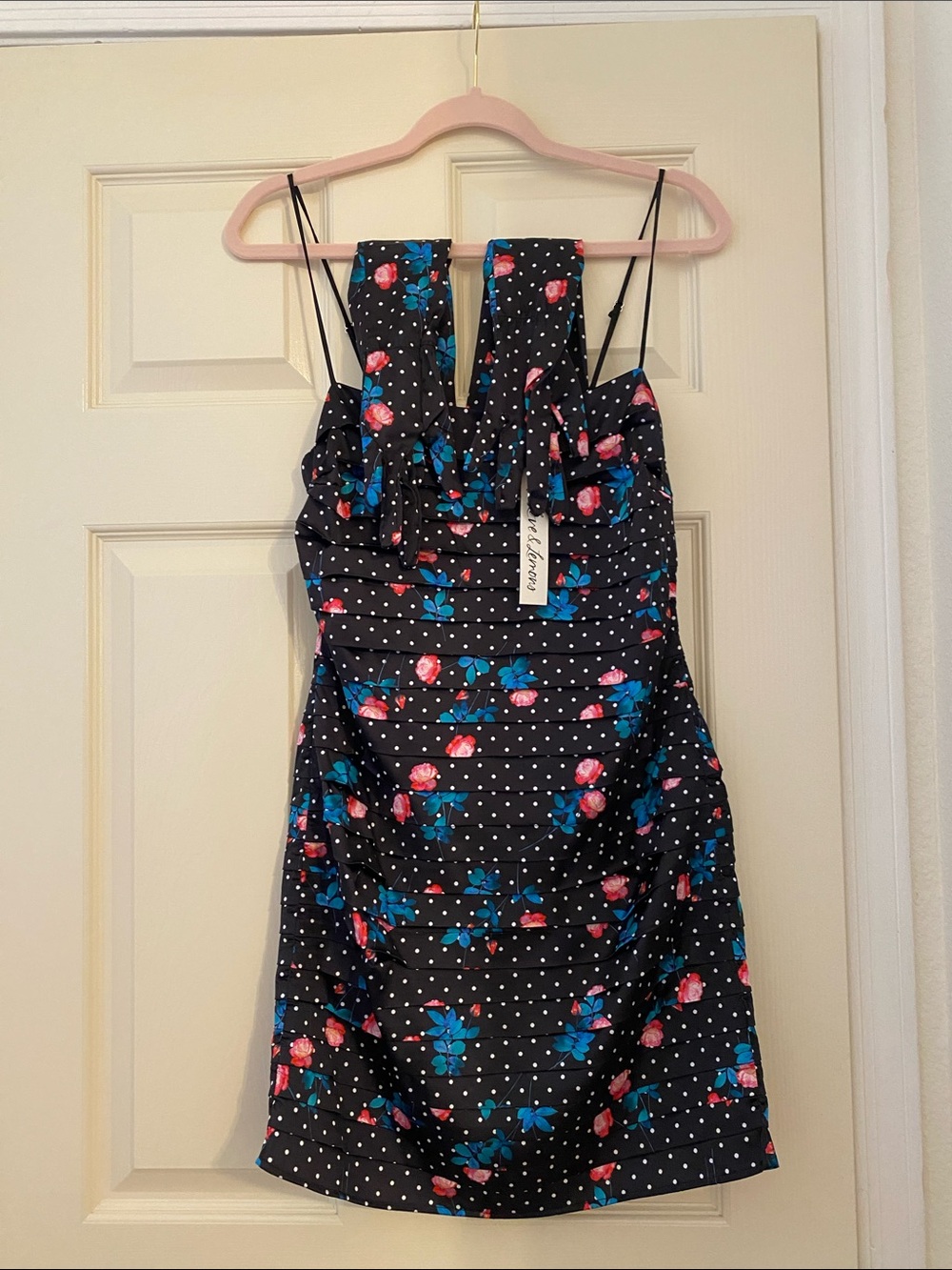 NWT For Love And Lemons Posey Mini Dress with Gloves